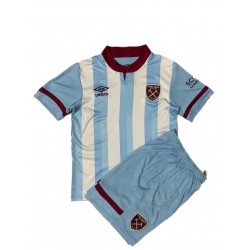 Camisola West Ham United Criança Equipamento Segundo 2021-2022 Manga Curta